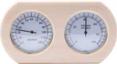 Термогигрометр ОЧКИ овал (ольха) TH-20А