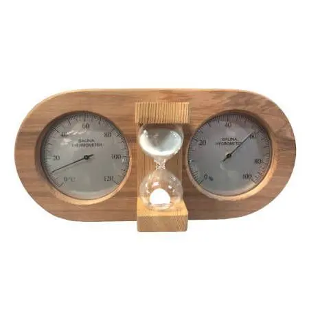 TH-25R SILVER термогигрометр+песочные часы, СЕРЕБРЯНЫЙ ЦИФЕРБЛАТ