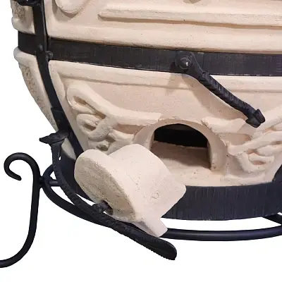 Тандыр Поручик с поворотной крышкой (в комплекте с подставкой) Тандыр Поручик с поворотной крышкой (в комплекте с подставкой)