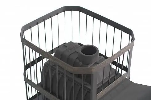 Фото Печь банная чугунная "Сибирь-24". Панорамная дверца (Сетка) в магазине Woodson