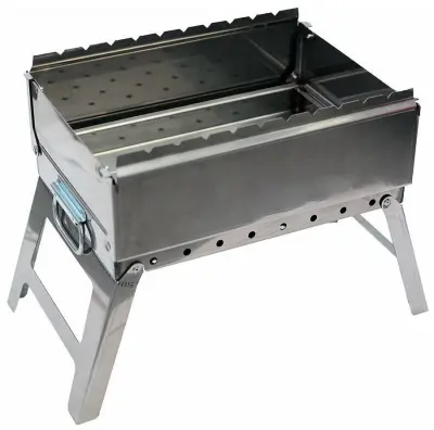 Мангал "СИБИРЬ-10 Н" складной нержавеющая сталь