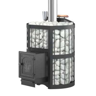 Фото Чугунная печь для бани ЭТНА Стандарт 24 (ДТ-4) Закрытая каменка в магазине Woodson