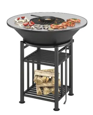 Fantastic Grill Везувий Ø 1000 (чаша+подставка+плита+решетка чугунная"СТЕЙК" Ø 450мм+крышка) Fantastic Grill Везувий Ø 1000 (чаша+подставка+плита+решетка чугунная"СТЕЙК" Ø 450мм+крышка)