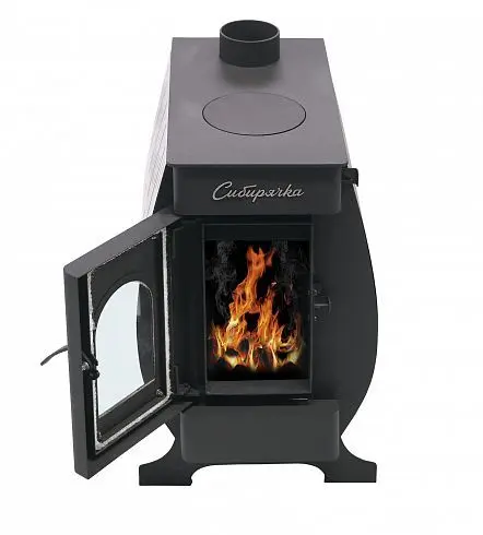 Фото Печь воздухогрейная "Сибирячка" 9 кВт. Кожух из нержавеющей стали в магазине Woodson Фото Печь воздухогрейная "Сибирячка" 9 кВт. Кожух из нержавеющей стали в магазине Woodson