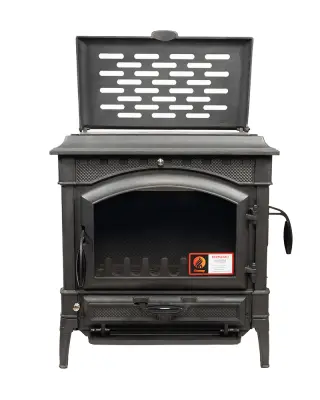 Фото Печь чугунная JAZZ II (с варочной поверхностью) в магазине Woodson Фото Печь чугунная JAZZ II (с варочной поверхностью) в магазине Woodson