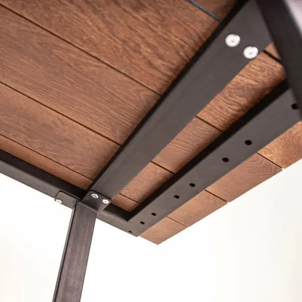 Стол дубовый с металлическим основанием Woodson 1600*850 Стол дубовый с металлическим основанием Woodson 1600*850