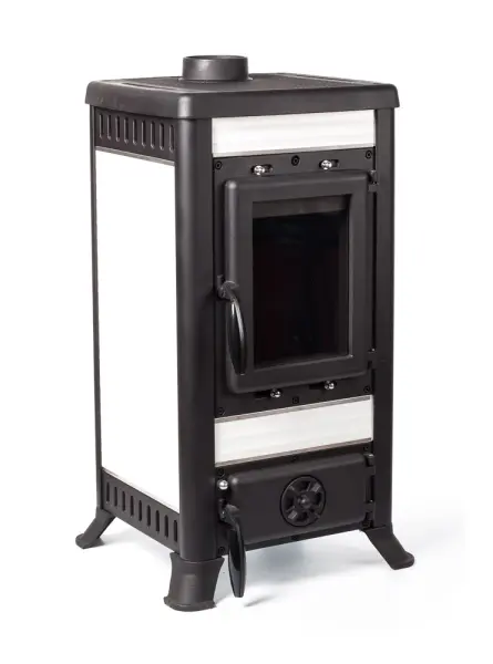 Фото Печь чугунная KLEMENS I белый в магазине Woodson