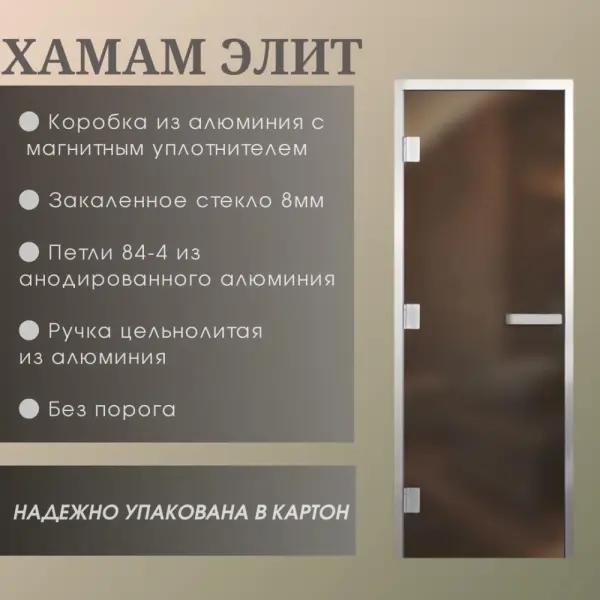 Дверь Хамам Элит 60G Серая Matelux 1900*700 R, WC замок, цвет черный матовый без порога Дверь Хамам Элит 60G Серая Matelux 1900*700 R, WC замок, цвет черный матовый без порога