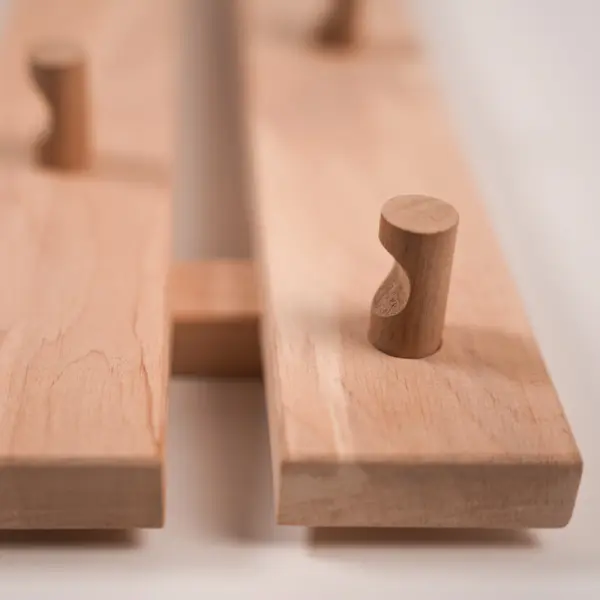 Вешалка настенная Левада Д7, ольха, 2 ряда