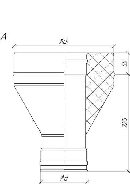 Grill`D Старт удлиненный А, AISI 430 0,8мм/ЖС 0,5мм (D115/250), черный (термостойкая краска) Grill`D Старт удлиненный А, AISI 430 0,8мм/ЖС 0,5мм (D115/250), черный (термостойкая краска)