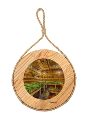 Зеркало для бани Woodson д38, дуб