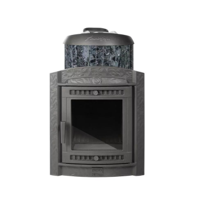 Фото Печь банная "Атмосфера L" в ламелях "Пироксенит" наборный рисунок в магазине Woodson