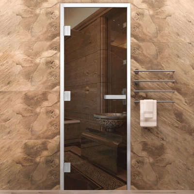 Дверь Хамам Элит 60G Бронза 1900*700 R, без порога Дверь Хамам Элит 60G Бронза 1900*700 R, без порога