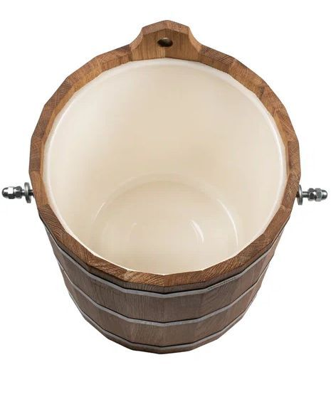 Обливное устройство Woodson с пластиковой вставкой, 20 л., дуб