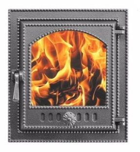 Дверка ВЕЗУВИЙ каминная 210 (Антрацит)