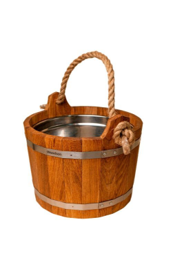 Шайка Woodson с нержавеющей вставкой, 10 л., дуб Шайка Woodson с нержавеющей вставкой, 10 л., дуб