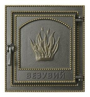 Дверка ВЕЗУВИЙ каминная 211 (Бронза)