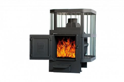 Фото Печь банная чугунная "Сибирь-20". Универсальная чугунная дверца (Сетка) в магазине Woodson Фото Печь банная чугунная "Сибирь-20". Универсальная чугунная дверца (Сетка) в магазине Woodson