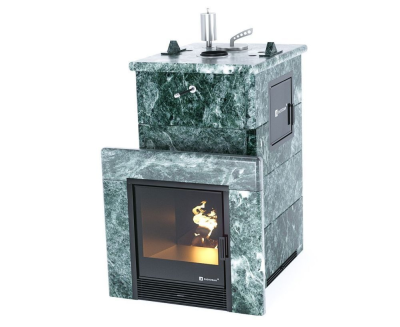 Фото Печь для русской бани Сочи М2 в полноценном кожухе (змеевик) в магазине Woodson Фото Печь для русской бани Сочи М2 в полноценном кожухе (змеевик) в магазине Woodson