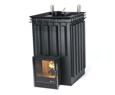 Фото Печь «Домна 80» К - Варианты кожуха - Кирпич в магазине Woodson