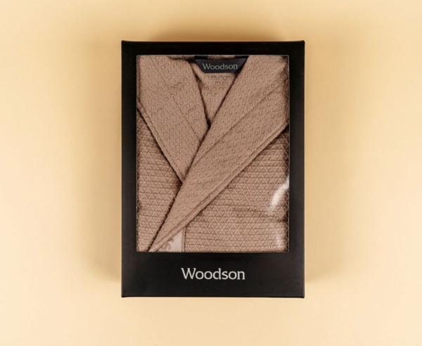 Халат вафельный Woodson, creamy (46) Халат вафельный Woodson, creamy (46)