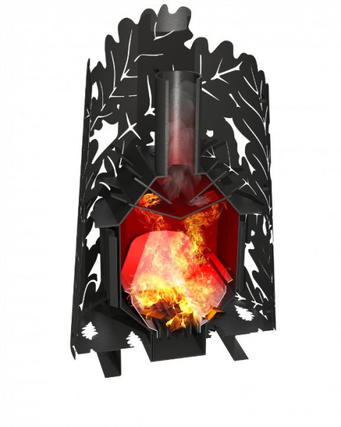 Фото Дровяная банная печь Grill'D Dubravo 180 Window (дверца со стеклом) в магазине Woodson