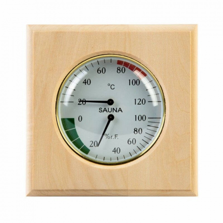 Термогигрометр квадрат (липа) TH-11L