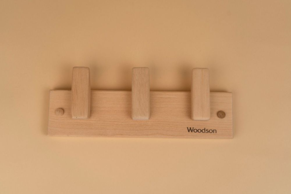 Вешалка Woodson D3, 3 крепления, ольха
