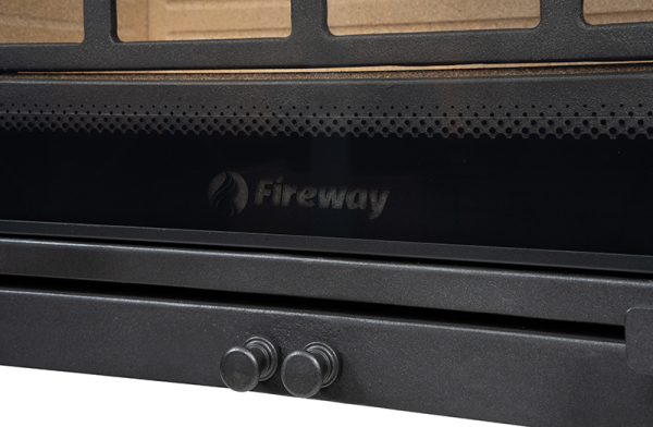 Фото Печь чугунная SOLO II стекло шелкография в магазине Woodson