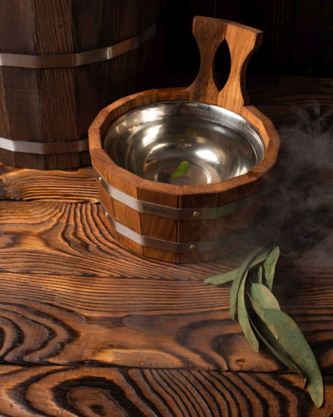 Ковш Woodson с нержавеющей вставкой, 2 л., дуб Ковш Woodson с нержавеющей вставкой, 2 л., дуб