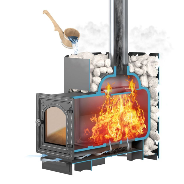 Фото Чугунная печь для бани ЭТНА Стандарт 18 (ДТ-4С)  б/в в магазине Woodson Фото Чугунная печь для бани ЭТНА Стандарт 18 (ДТ-4С)  б/в в магазине Woodson