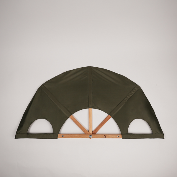 Веер для бани Левада, хаки, большой, два хвата