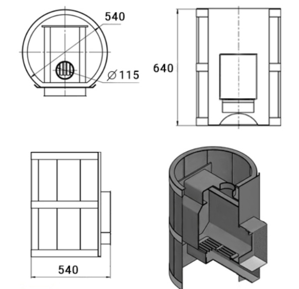 Фото Печь ВЕЗУВИЙ Лава 16 (ДТ-4С) б/в в магазине Woodson Фото Печь ВЕЗУВИЙ Лава 16 (ДТ-4С) б/в в магазине Woodson