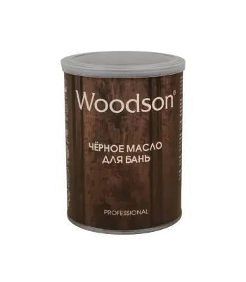 Чёрное масло для защиты древесины Woodson (баня), 0,8л