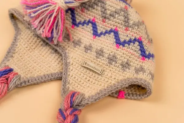 Шапка вязаная для бани Woodson Viking, орнамент, 3 косички